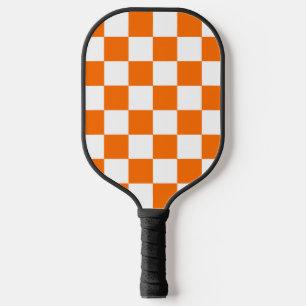 Palas De Pickleball Patrón de comprobación de color blanco controlado
