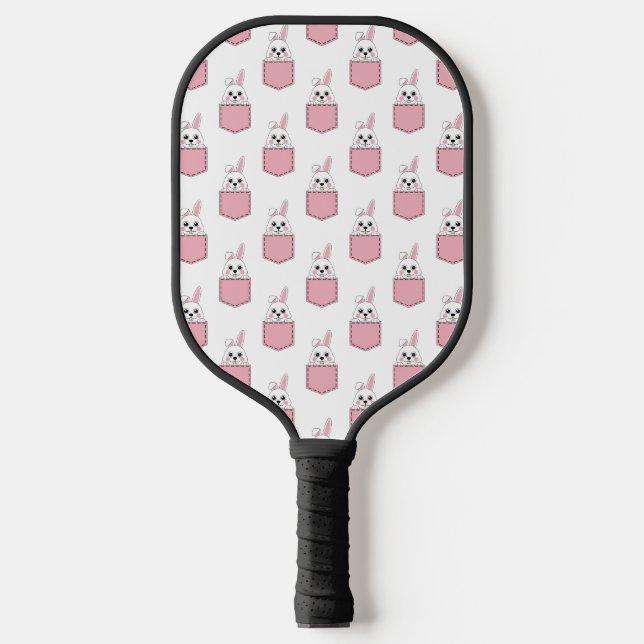 Palas De Pickleball Patrón de conejo de Mascota de bolsillo (Anverso)