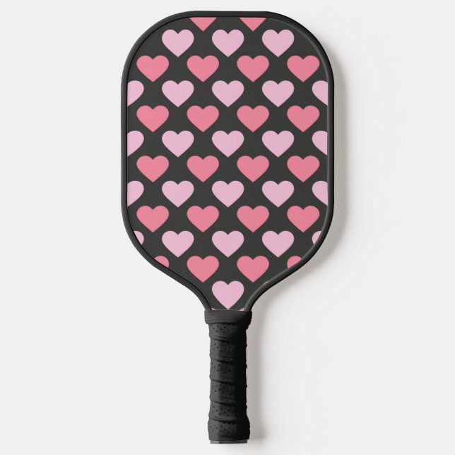 Palas De Pickleball Patrón de corazón de amor moderno (Anverso)