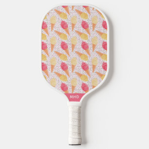 Palas De Pickleball Patrón de Crema de Hielo Monograma personalizado