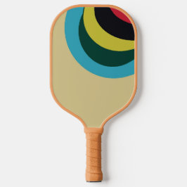 Palas De Pickleball Patrón de curvas coloridas