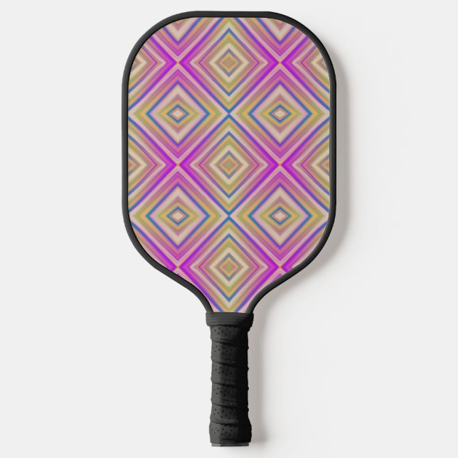 Palas De Pickleball Patrón de diamante alternativo Delish Purple (Anverso)