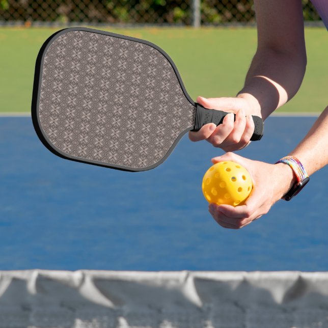 Palas De Pickleball Patrón de diamante marrón bronce (in situ)
