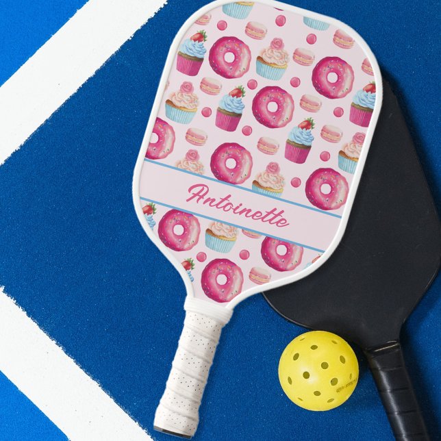 Palas De Pickleball Patrón de donut rosado (Subido por el creador)