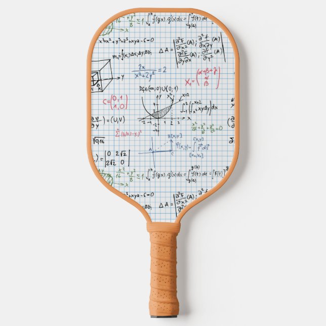 Palas De Pickleball Patrón de ecuación matemática (Anverso)