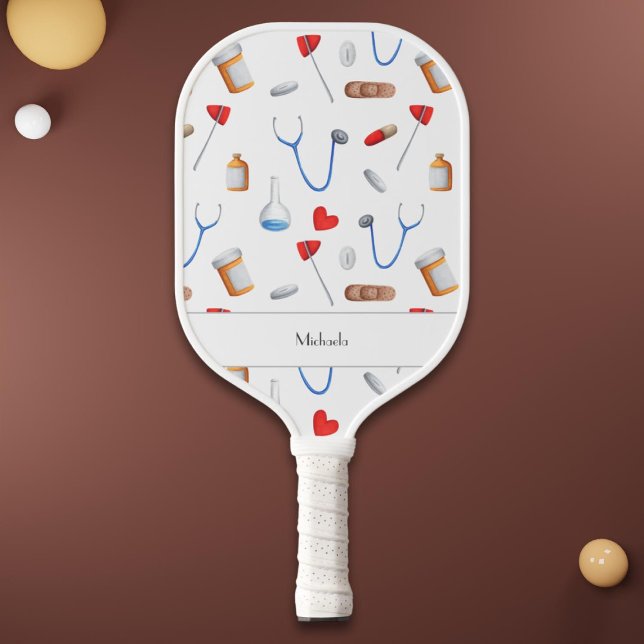 Palas De Pickleball Patrón de equipo médico de enfermería para médicas (Subido por el creador)