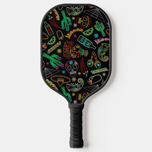 Palas De Pickleball Patrón de Fiesta de México (Anverso)