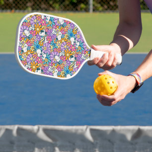 Palas De Pickleball Patrón de flor Snoopy & Woodstock
