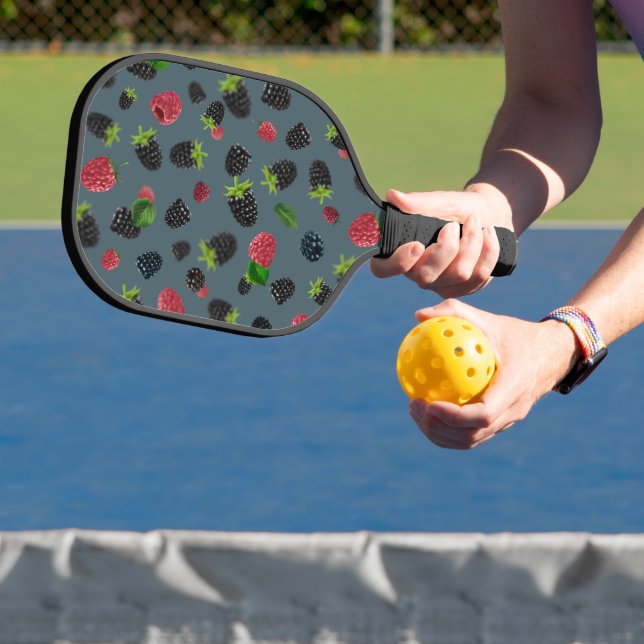 Palas De Pickleball Patrón de frambuesa 2 (in situ)