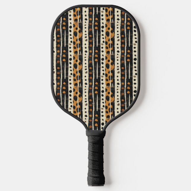 Palas De Pickleball Patrón de franja suroeste rústico (3) (Anverso)