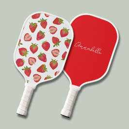 Palas De Pickleball Patrón de fresa
