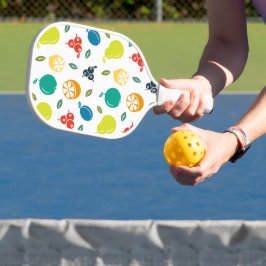 Palas De Pickleball Patrón de frutas, ciruela, Naranja, limón, pera, m