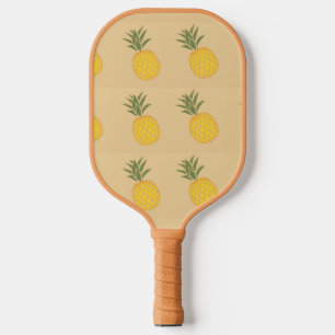 Palas De Pickleball Patrón de frutos de piña en marrón