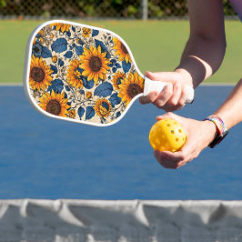 Palas De Pickleball Patrón de girasoles vibrantes - Esplendor de giras