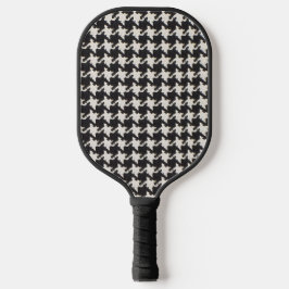 Palas De Pickleball Patrón de lunares negro y blanco Houndstooth