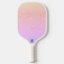 Palas De Pickleball Patrón de moda botánica retro rosado
