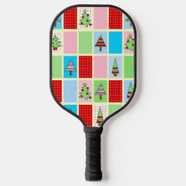 Palas De Pickleball Patrón de Navidades coloridos