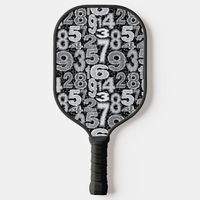 Palas De Pickleball Patrón de número fragmentado (Reverso )