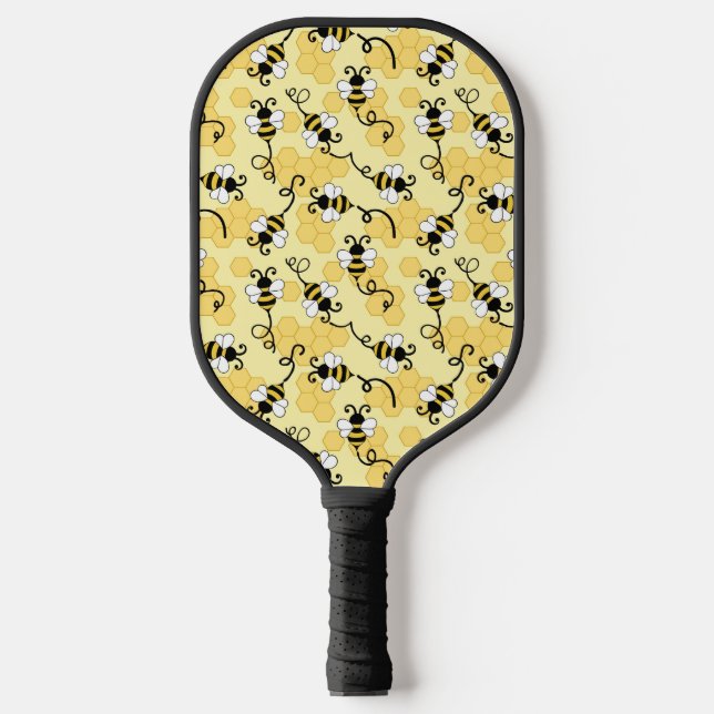Palas De Pickleball Patrón de pequeñas abejas. (Anverso)