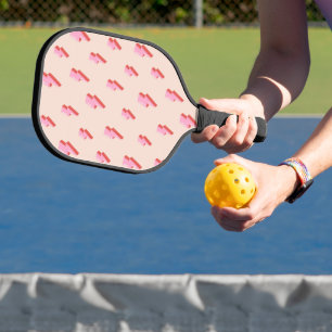 Palas De Pickleball Patrón de pernos de luz rosa