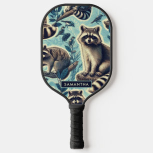 Palas De Pickleball Patrón de Racoon Cuto