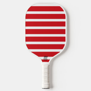 Palas De Pickleball Patrón de rayas rojas y blancas