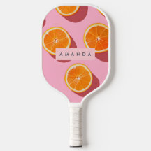 Patrón de rebanado Naranja personalizado monograma