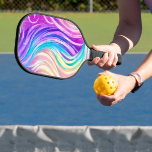 Palas De Pickleball Patrón De Ritmo Específico Y Colorido