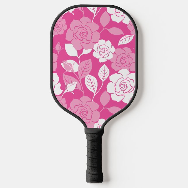 PALAS DE PICKLEBALL PATRÓN DE ROSA (ROSA) (Anverso)