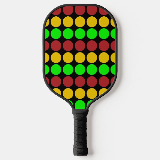Palas De Pickleball Patrón de Rótulo de tráfico de luz de tráfico por  (Anverso)