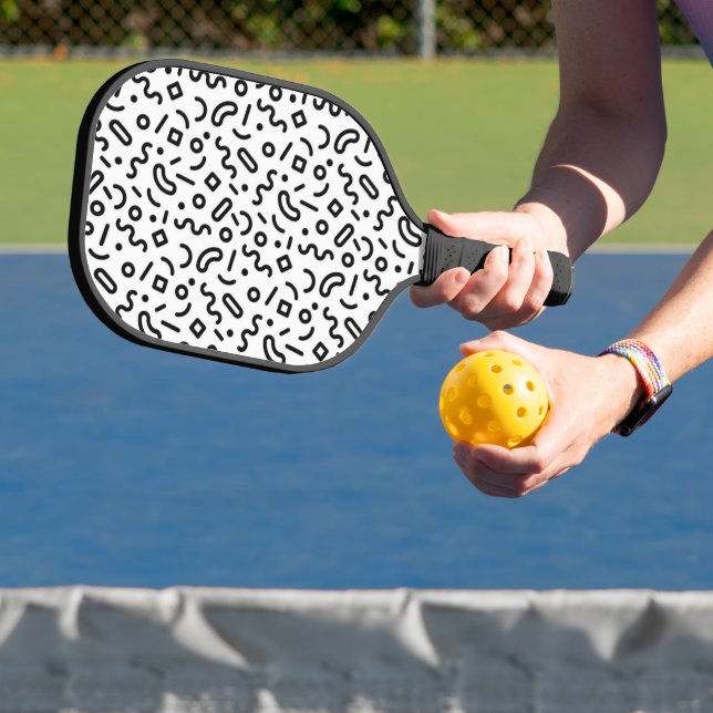 Palas De Pickleball Patrón de silenciamiento retro (in situ)