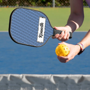 Palas De Pickleball Patrón de símbolos libra zodiac por Kenneth Yoncic