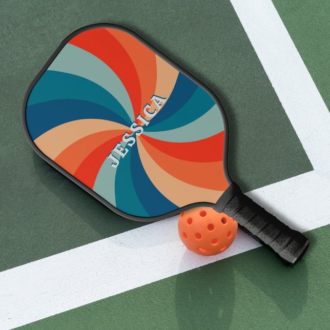 Palas De Pickleball Patrón De Swirl Retro Psicodelico Clásico (Subido por el creador)