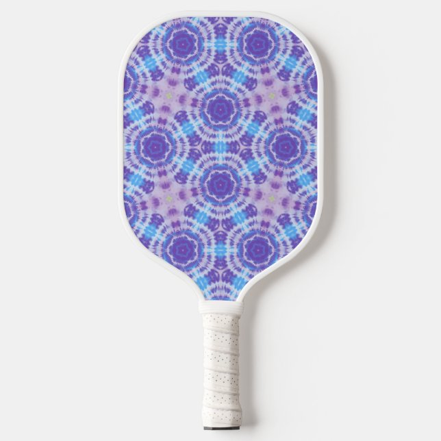Palas De Pickleball Patrón de tintes morados y azules (Anverso)