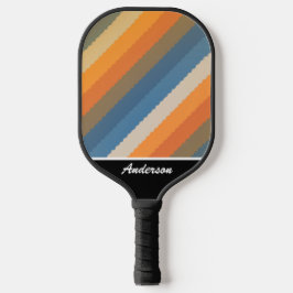 Palas De Pickleball Patrón de tonos de tierra coloridos personalizable