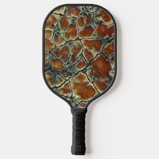 Palas De Pickleball Patrón de tonos terrosos de arte abstracto