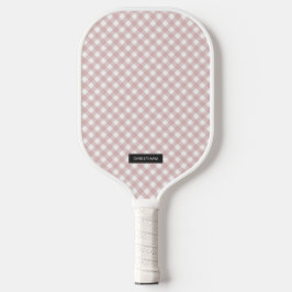 Palas De Pickleball Patrón de trenzado de color rosa oscuro Minimalist