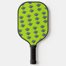 Palas De Pickleball Patrón de uvas moradas en verde