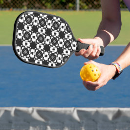 Palas De Pickleball Patrón de verificación retro minimalista – Diseño 