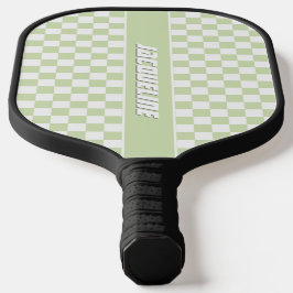 Palas De Pickleball Patrón de verificación verde