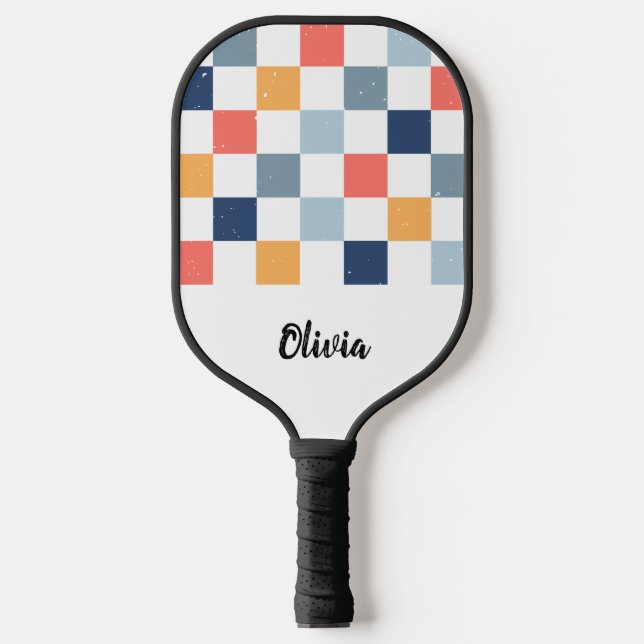 Palas De Pickleball Patrón de verificador de nombres personalizado (Anverso)