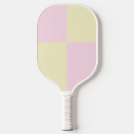 Palas De Pickleball Patrón de verificador rosa amarillo rosado