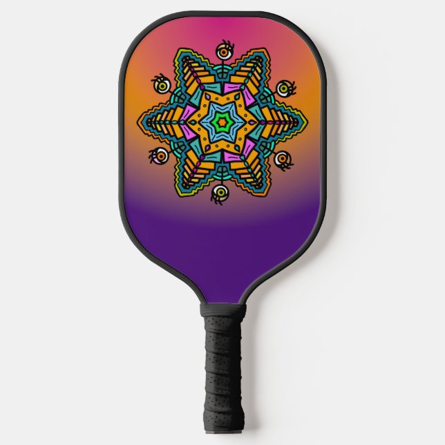 Palas De Pickleball Patrón Doodle con ojos (Anverso)