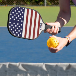 Palas De Pickleball Patrón estadounidense de bandera de Estados Unidos