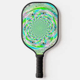Palas De Pickleball Patrón Fractal Verde Paddle de bolas