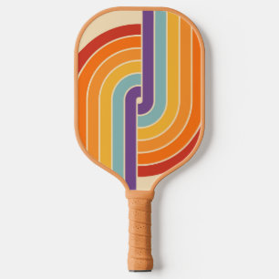 Palas De Pickleball Patrón geométrico de estilo retro vintage de los a