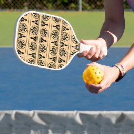 Palas De Pickleball Patrón griego árabe-mediterráneo marrón