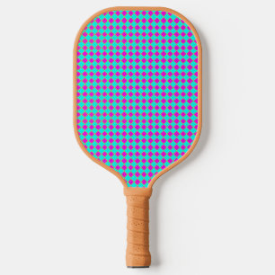Palas De Pickleball Patrón hombus púrpura y azul