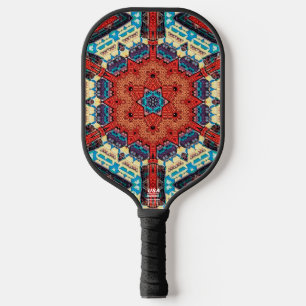 Palas De Pickleball Patrón Intrincado Vibrante Calidoscópico de Estrel