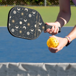 Palas De Pickleball Patrón Lunar Celestial Místico Nombre Personalizad